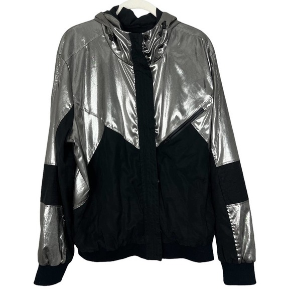 Alala Daze Jacket in Platinum Sz L Revolve Shopbop Lightweight Lined Hooded - Picture 2 of 12